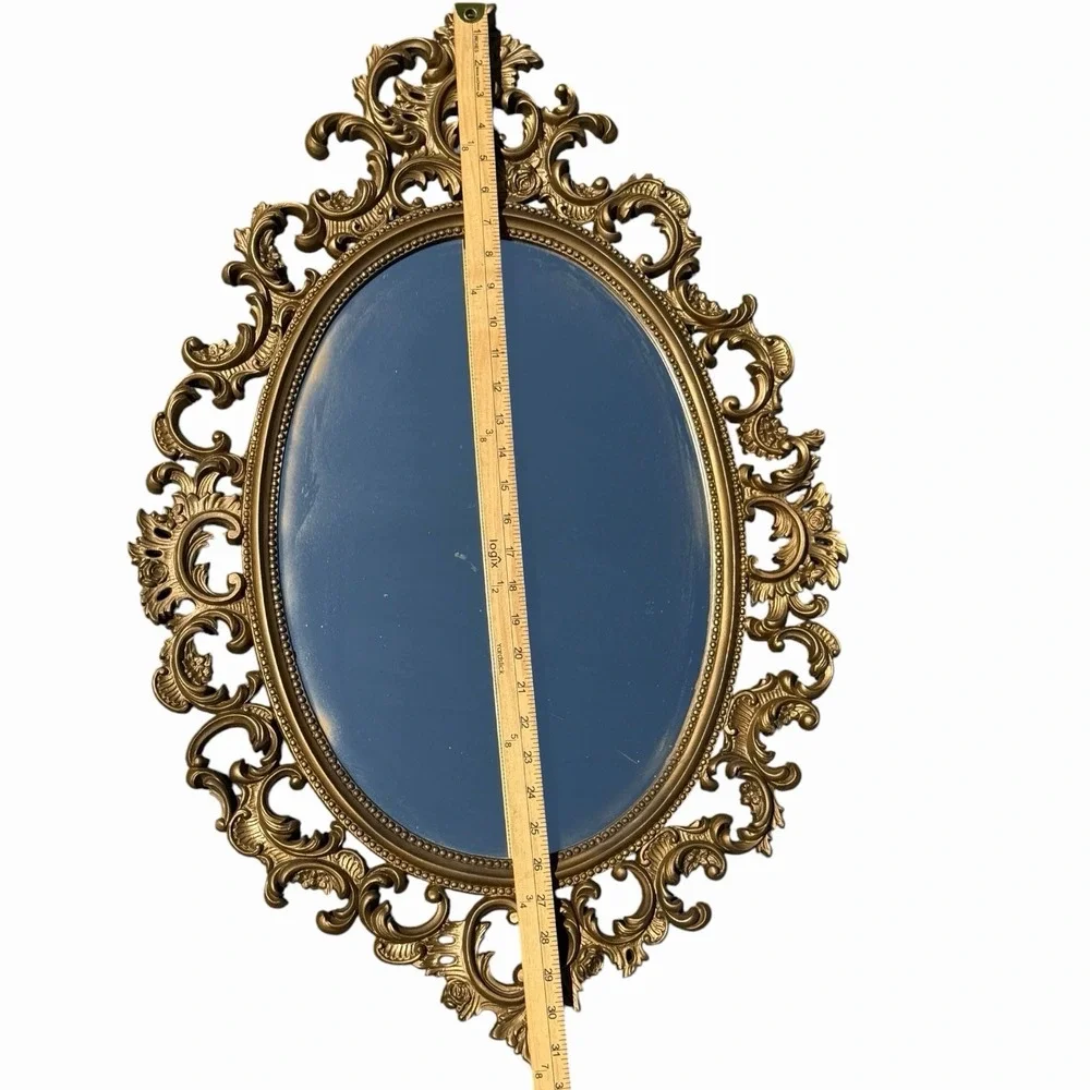 VTG Burwood Hollywood Regency Ornate Wall Mirror 32